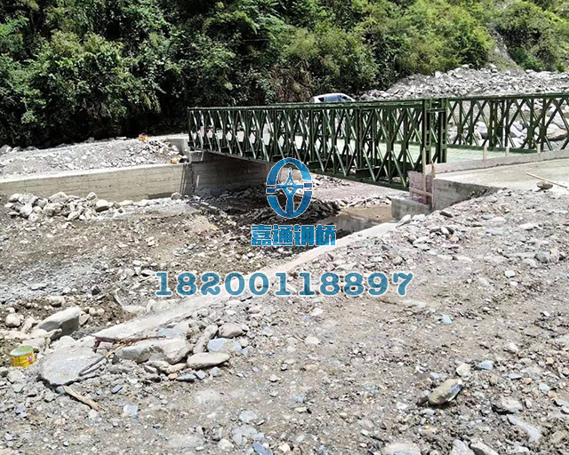 甘孜州九龍縣21米200型村鎮(zhèn)鋼便橋